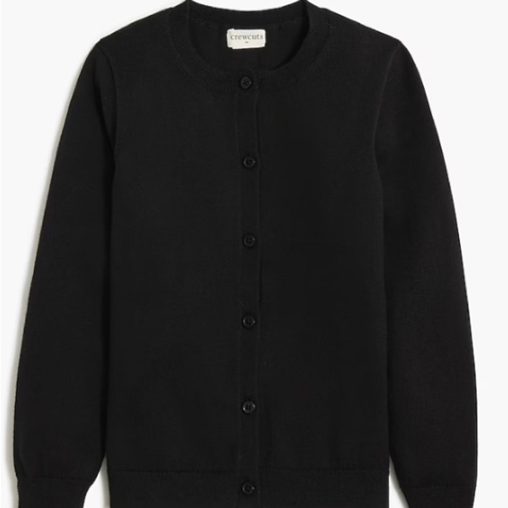 Girl’s Crewcuts Black Cardigan Sweater